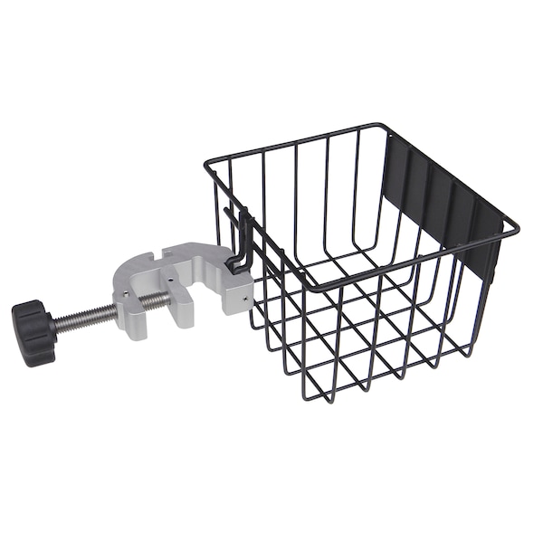 Super Clamp W/ 1/4"-32 to 1/4"-32 Thread Screw Converter W/ Strg Baske